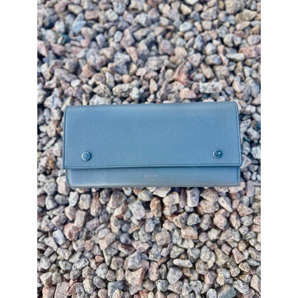 Celine Pebbled Leather Wallet